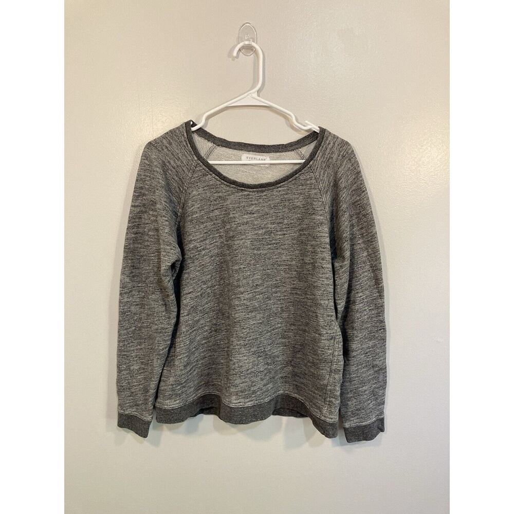 EVERLANE Sweatshirt Adult Medium Gray Lightweight Fleece Sweater